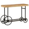 VidaXL Konzolov&yacute; stol&iacute;k 112x36x76 cm Mas&iacute;vne drevo mango a železo