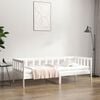vidaXL Denn&aacute; posteľ s matracom biela 80x200 cm mas&iacute;vna borovica