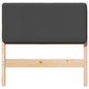 vidaXL Čal&uacute;nen&eacute; čelo postele s čelnou doskou Hned&aacute; a tmavo&scaron;ed&aacute; 90 cm
