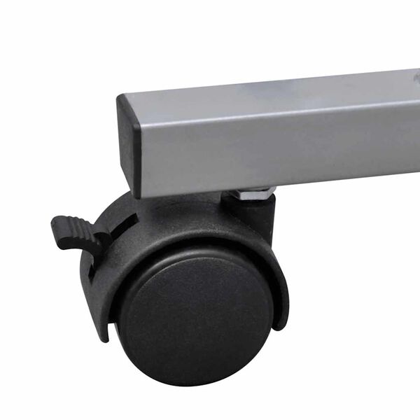 vidaXL Biely poč&iacute;tačov&yacute; st&ocirc;l s vys&uacute;vacou doskou pre kl&aacute;vesnicu a mi&scaron;