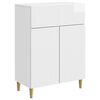 vidaXL Serv&iacute;rovacia skriňa Biela s vysok&yacute;m leskom 66 x 34,5 x 90 cm