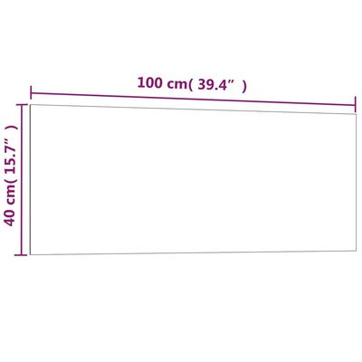 vidaXL Nástenná magnetická tabuľa biela 100x40 cm tvrdené sklo