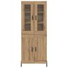 vidaXL Highboard Remeseln&yacute; dub 69,5 x 34 x 180 cm Kompozitn&eacute; drevo