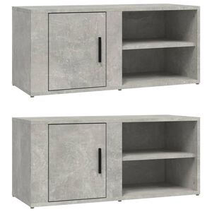 vidaXL TV skrinky 2ks bet&oacute;novosiv&eacute; 80x31,5x36 cm spracovan&eacute; drevo