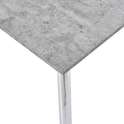 vidaXL Jedálenský stôl, betónovo strieborný 120x60x74 cm, MDF