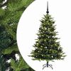 vidaXL Umel&yacute; vianočn&yacute; stromček s vianočn&yacute;mi guľami 150 cm 150 LED