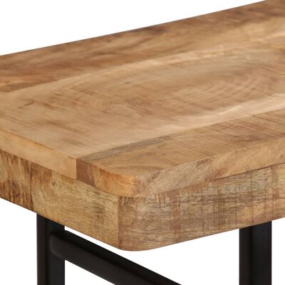 vidaXL Konzolový stolík z mangovníkového dreva 115x36x76 cm