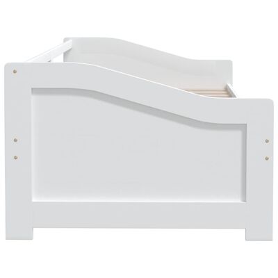 vidaXL 3-miestna denná posteľ biela masívna borovica 90x200 cm