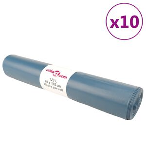 vidaXL Vrecia na odpadky 100 ks modr&eacute; 120 l