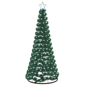 vidaXL Trblietav&yacute; LED vianočn&yacute; stromček s podstavcom EKENAS 180 cm