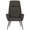 vidaXL Relaxačn&eacute; kreslo tmavosiv&eacute; umel&aacute; semi&scaron;ov&aacute; koža