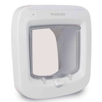 PetSafe Mikročipové prechodné dvierka pre mačky biele PPA19-16145