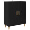 vidaXL Highboard Čierny dub 69,5 x 32,5 x 180 cm Kompozitn&eacute; drevo
