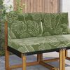 vidaXL Vank&uacute;&scaron; na vonkaj&scaron;iu pohovku 2 pcs Design s listami Polyester