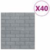 vidaXL 3D tapeta tehly samolepiaca 40 ks antracitov&aacute;