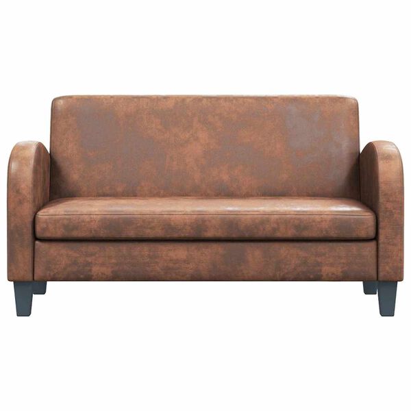 vidaXL 2-miestna pohovka, umel&yacute; semi&scaron;, hned&aacute;