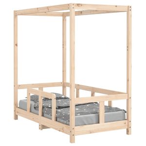 vidaXL R&aacute;m detskej postele 70x140 cm mas&iacute;vna borovica