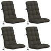 vidaXL 4-dielne vank&uacute;&scaron;e na vysok&eacute; operadlo VIANEN 4 pcs 100% polyester