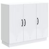 vidaXL Serv&iacute;rovacia skriňa Biela 89 x 34,5 x 77 cm Kompozitn&eacute; drevo