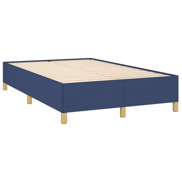 vidaXL Boxspring posteľ s matracom modr&aacute; 120x190 cm l&aacute;tka