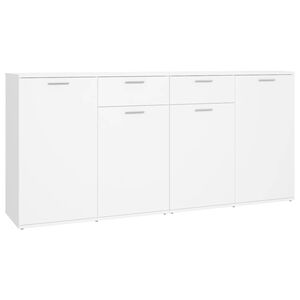 vidaXL Komoda, biela 160x36x75 cm, kompozitn&eacute; drevo