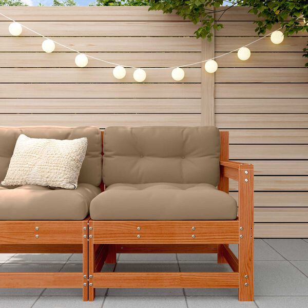 vidaXL Z&aacute;hradn&aacute; rohov&aacute; sedačka Mas&iacute;vna borovica Voskov&aacute; Hned&aacute;