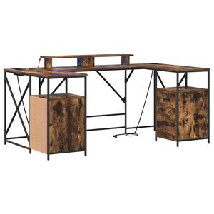 vidaXL St&ocirc;l Dymov&aacute; dub Kompozitn&eacute; drevo 182 x 101 x 87,5 cm