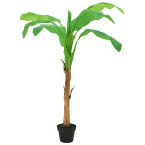 vidaXL Umel&yacute; ban&aacute;novn&iacute;k s kvetin&aacute;čom 180 cm zelen&yacute;
