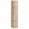 vidaXL Sada skr&iacute;ň 2 pcs Dub sonoma 33 x 34,5 x 87 cm Kompozitn&eacute; drevo