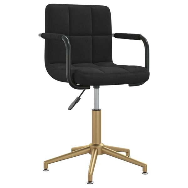 vidaXL Otočn&eacute; jed&aacute;lensk&eacute; stoličky 2 ks čierne zamatov&eacute;