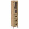 vidaXL Highboard Remeseln&yacute; dub 34,5 x 34 x 180 cm Kompozitn&eacute; drevo