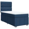 vidaXL Posteľn&yacute; r&aacute;m boxspring s matracom modr&yacute; 90x200 cm l&aacute;tka