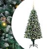 vidaXL Umel&yacute; vianočn&yacute; stromček Zelen&aacute; 150 cm PVC a Oceľ a Plast