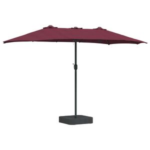 vidaXL Z&aacute;hradn&yacute; slnečn&iacute;k Bordeaux červen&aacute; 385 x 209 x 244 cm Polyester