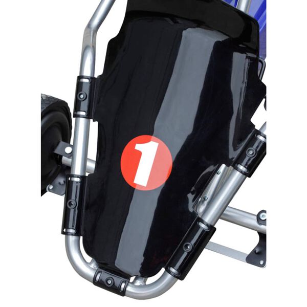 vidaXL Jazdiace vozidlo pre deti Čierna Plast