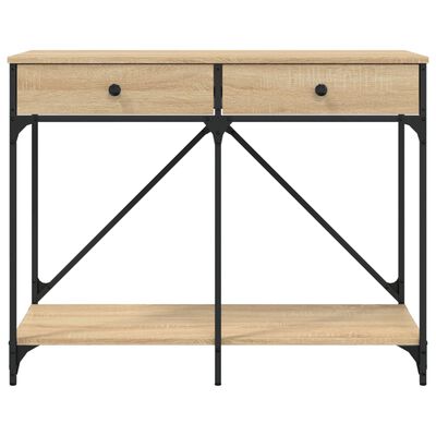 vidaXL Konzolový stolík dub sonoma 100x39x78,5 cm kompozitné drevo
