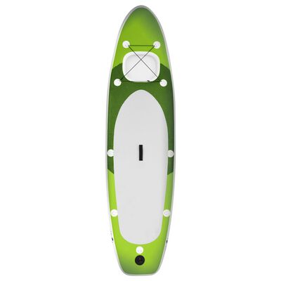 vidaXL Nafukovací Stand up paddleboard zelený 360x81x10 cm