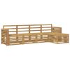 vidaXL Z&aacute;hradn&aacute; s&uacute;prava gaučov 5 pcs Biela 257 x 122,5 x 73 cm