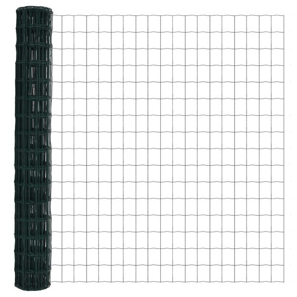 vidaXL Euro plot Zelená 1.6 x 10 m Železo potiahnuté PVC