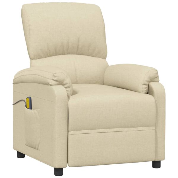 vidaXL Mas&aacute;žne kreslo, kr&eacute;mov&eacute;, l&aacute;tka