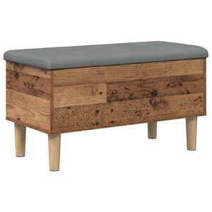 vidaXL &Uacute;ložn&aacute; lavička s vank&uacute;&scaron;om Star&eacute; drevo 82 x 42 x 46 cm