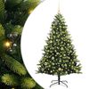 vidaXL Umel&yacute; vianočn&yacute; stromček s kĺbmi 150 LED Zelen&aacute; 150 cm PVC a PE