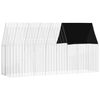 vidaXL Klietka pre kr&aacute;liky Strieborn&aacute; 400 x 100 x 210 cm