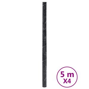vidaXL N&aacute;lepky na n&aacute;bytok samolepiace matn&eacute; čierne 90x500 cm PVC