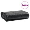 vidaXL Celta antracitová 3x6 m 650 g/m²