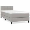 vidaXL Posteľn&yacute; r&aacute;m boxsping s matracom bledosiv&yacute; 90x190 cm l&aacute;tka