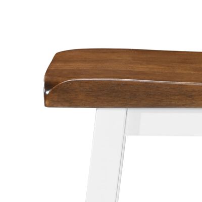 vidaXL 3-dielna súprava barového stola a stoličiek, masívne drevo