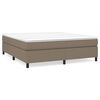 vidaXL Posteľn&yacute; r&aacute;m boxspring s matracom sivohned 180x200 cm l&aacute;tka