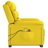 vidaXL Zdv&iacute;hacie mas&aacute;žne kreslo svetložlt&eacute; l&aacute;tkov&eacute;