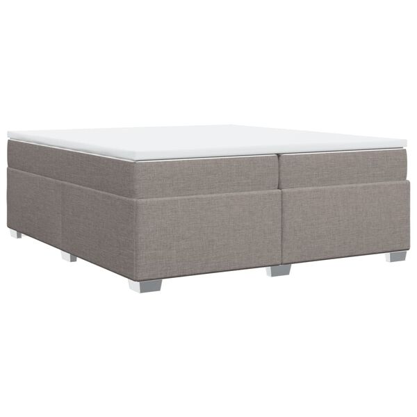 vidaXL Boxspring posteľ s matracom sivohned&yacute; 200x200 cm l&aacute;tka